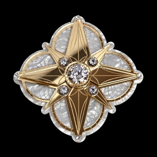 Antiquarian's Seal in Gold and Pearl